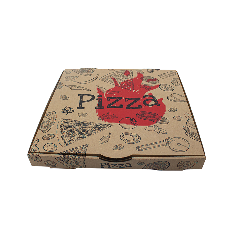 15 inch Kraft Printed Pizza Box
