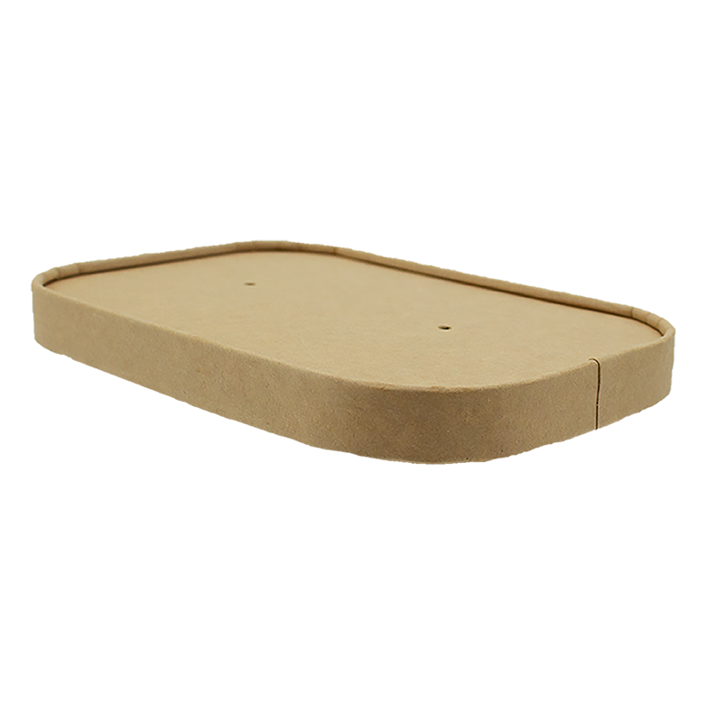 Kraft Lid for Rectangular Kraft Takeaway Container