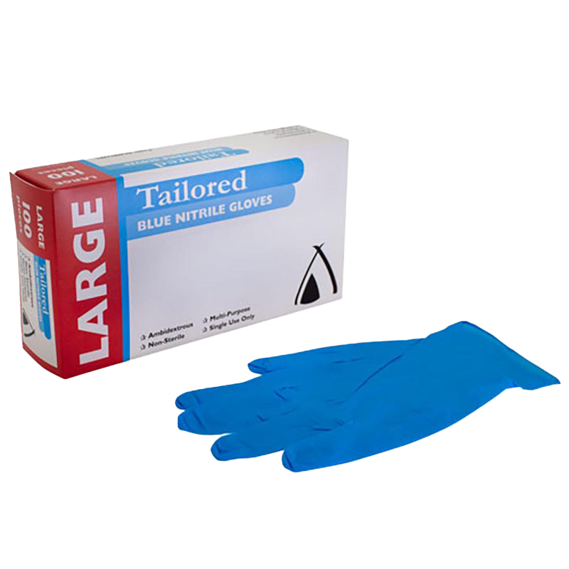 Gloves Nitrile Large Blue