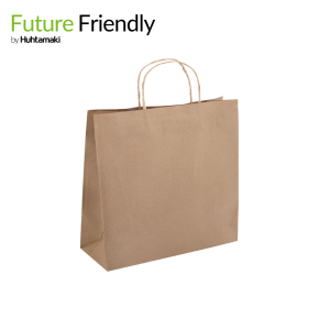 FSC® Mix Credit Small Kraft Brown Delivery Twist Handle Bag 280 x 280 x150G mm