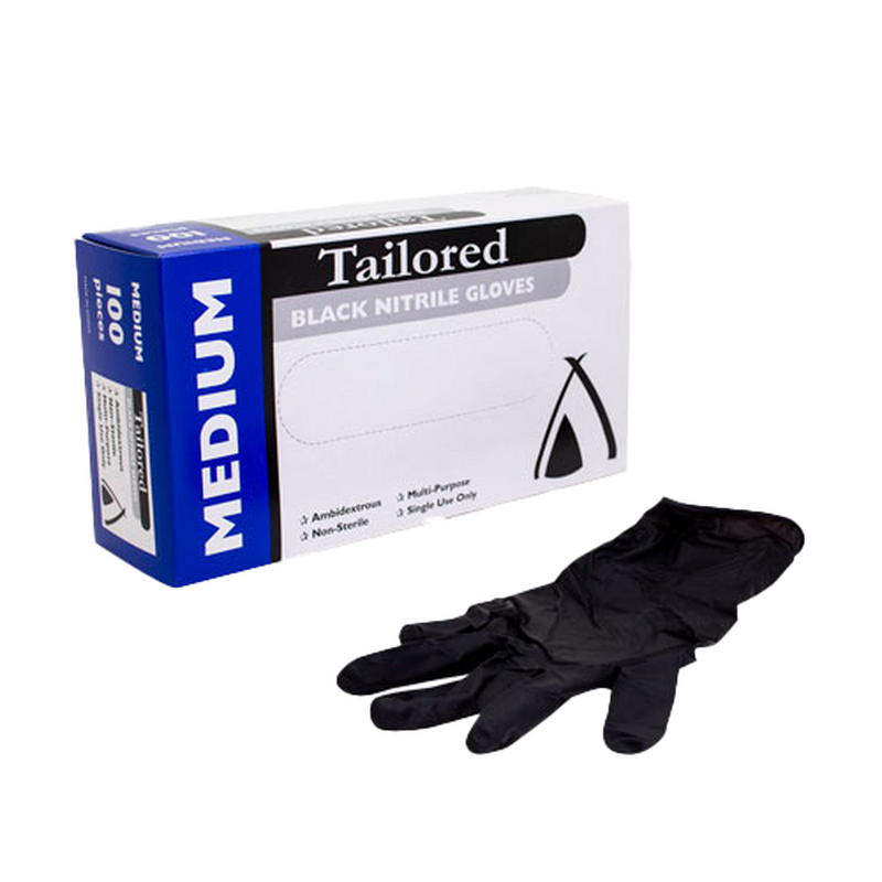 Gloves Nitrile Medium Black