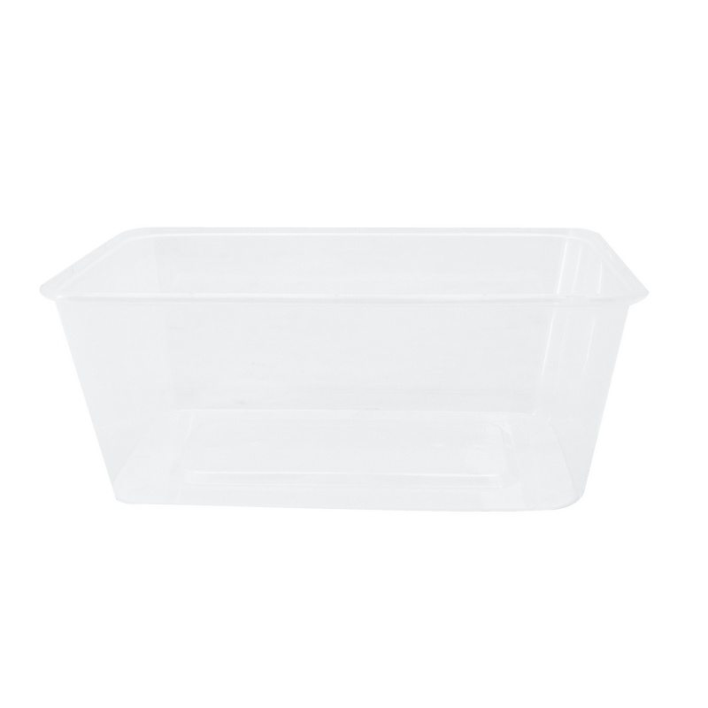 1000ml Clear Takeaway Container Rectangular