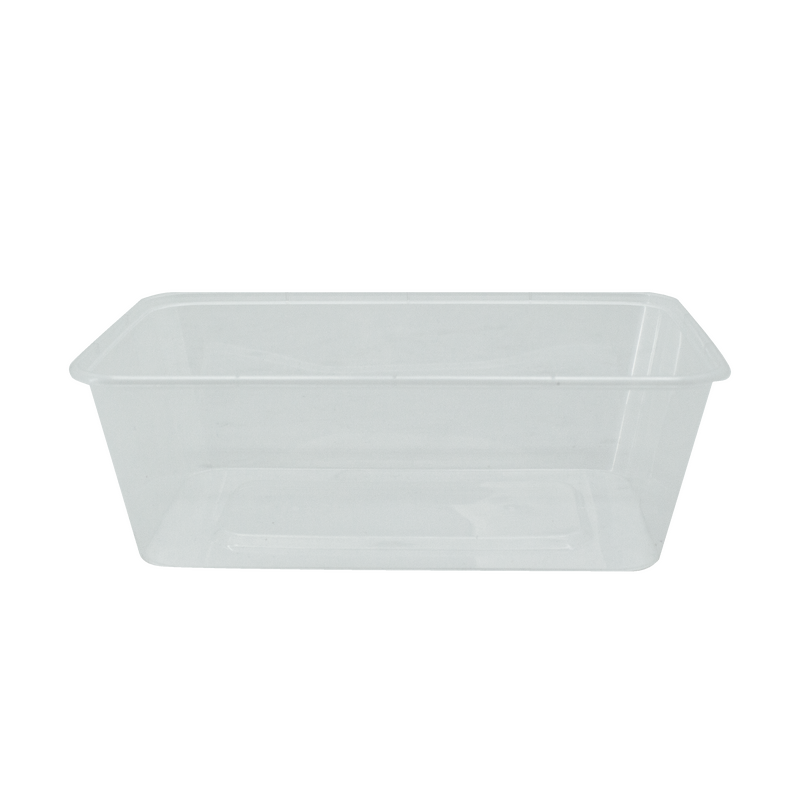 750ml Clear Takeaway Freezer Container Rectangular