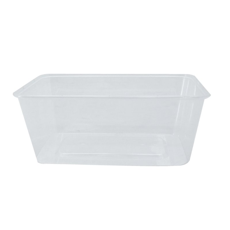 1000ml Clear Takeaway Freezer Container Rectangular