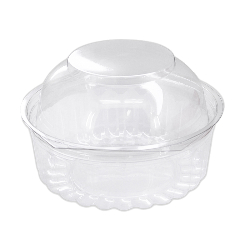 8oz Clear Shobowl with Dome Hinged Lid
