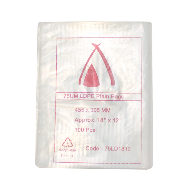 600 x 400mm 75um LDPE Bag (24x16")