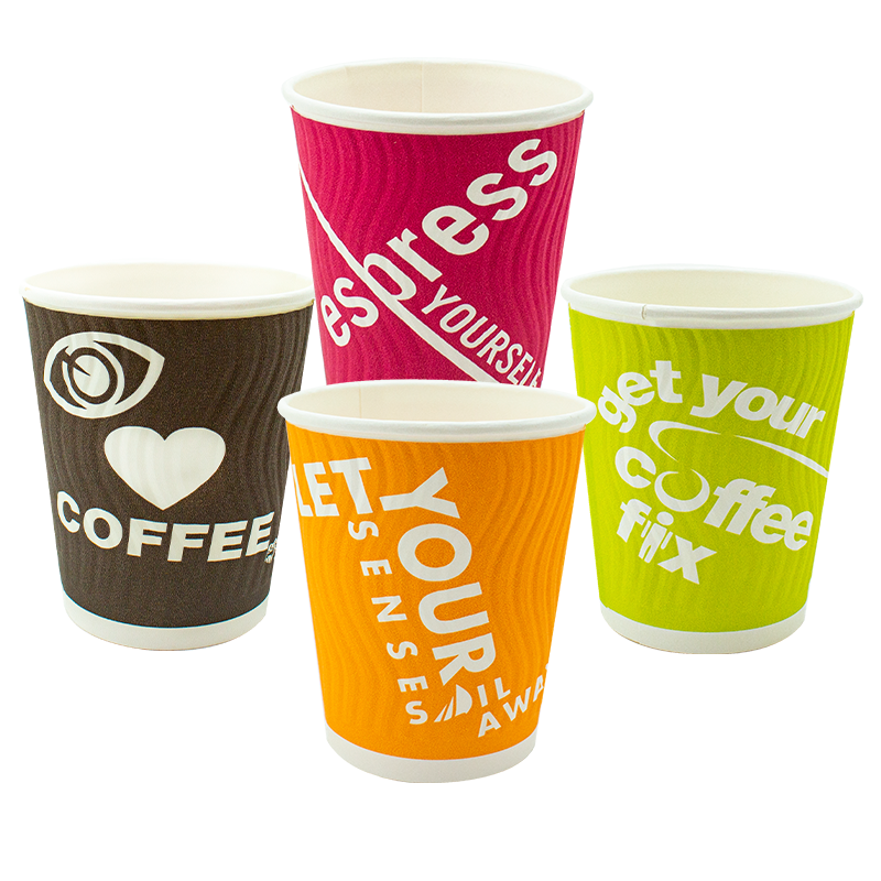 400ml Callisto Double Wall 4 Colours PE Hot Cup