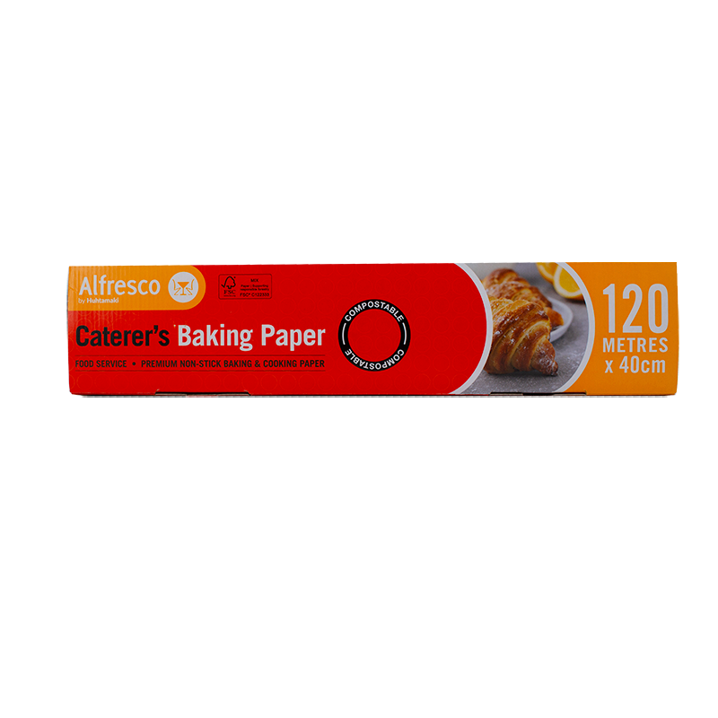 1 Roll x Alfresco by Huhtamaki Caterer's Baking Paper 120M x 40cm