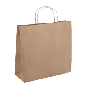 FSC® Mix Credit Brown Kraft Delivery Twist Handle Bag 305L x 305W x 175G)mm