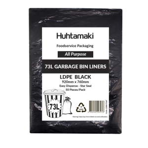 LDPE 73L Black All Purpose Bin Liner 920 x 760mm