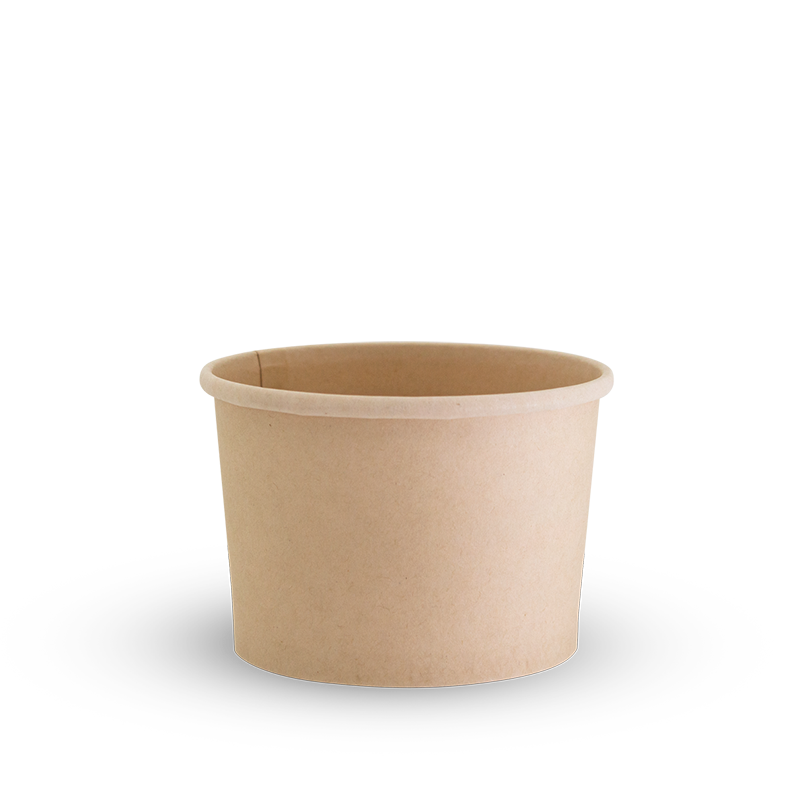 8oz Bamboo Food Container PLA Lining