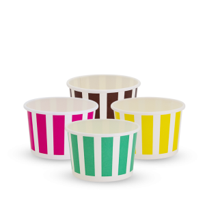 3oz Candy Stripe Paper Ice Cream Cup
