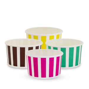 5oz Candy Stripe Paper Ice Cream Cup
