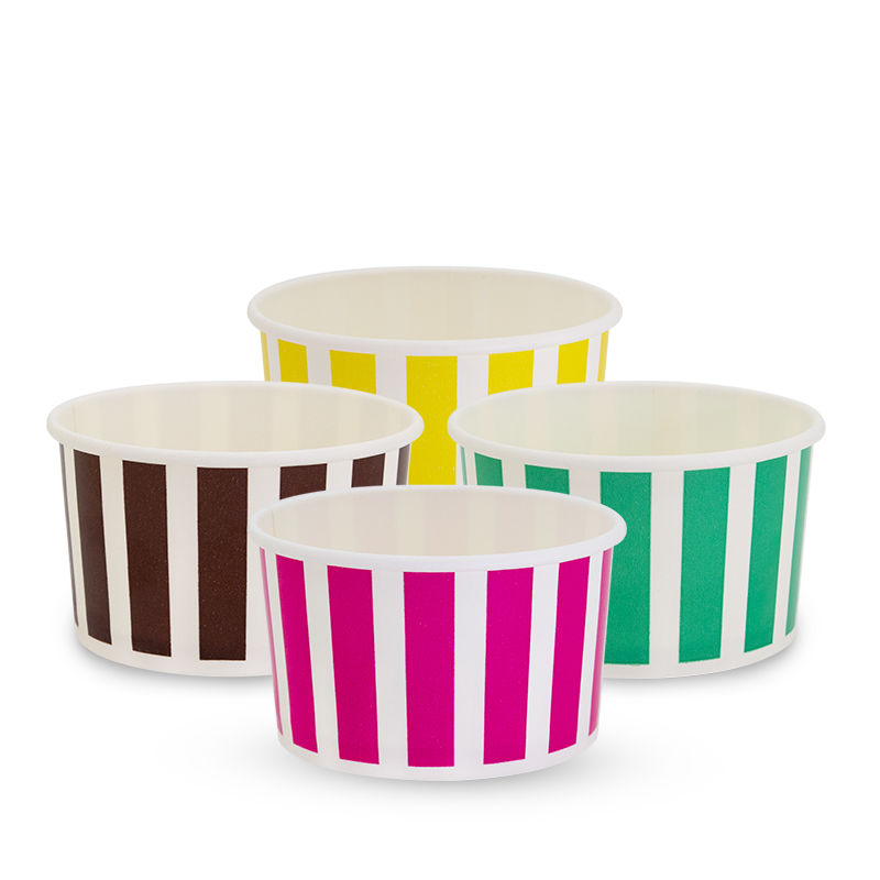 5oz Candy Stripe Paper Ice Cream Cup