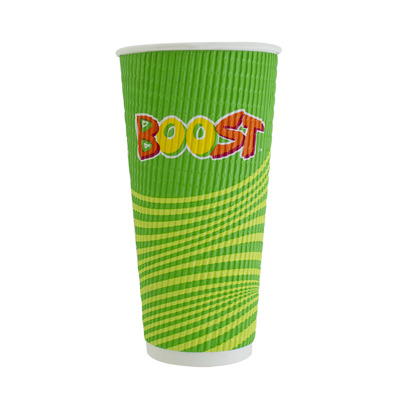 Boost Juice 20oz Triple Wall Corrugated Cup New x 450