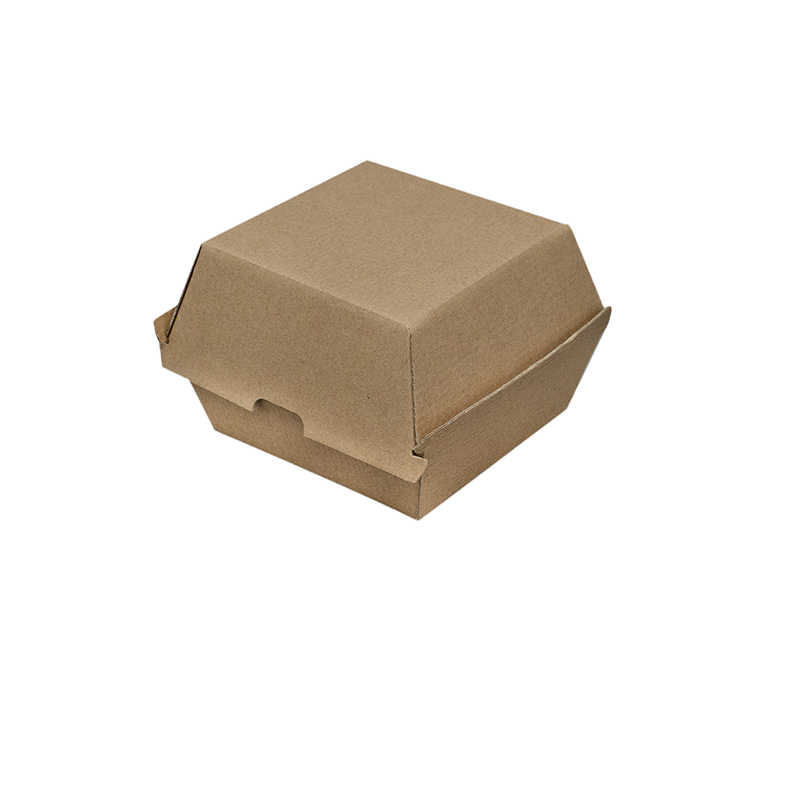 FSC® Kraft Board Burger Box 105 x 105 x 85mm