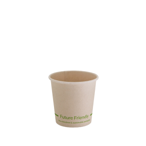 4oz Bamboo White Single Wall PLA Hot Cup 62mm
