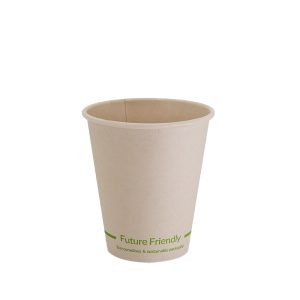 6oz Bamboo White Single Wall PLA Hot Cup 80mm