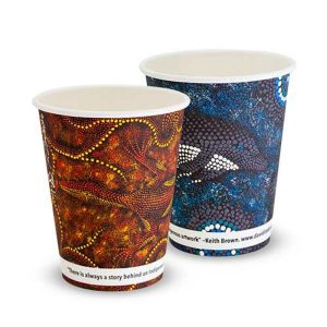 12oz True Fill Indigenous Single Wall PLA Hot Cup 86.5mm
