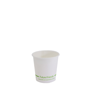4oz True Fill White Single Wall PLA Hot Cup 62mm