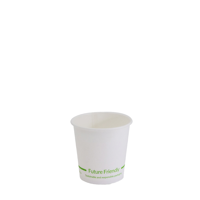 4oz True Fill White Single Wall PLA Hot Cup 62mm
