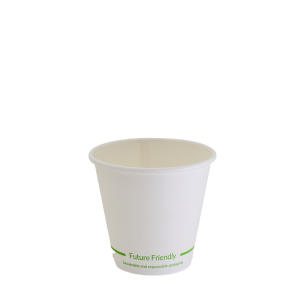 8oz True Fill White Single Wall PLA Hot Cup 86.5mm