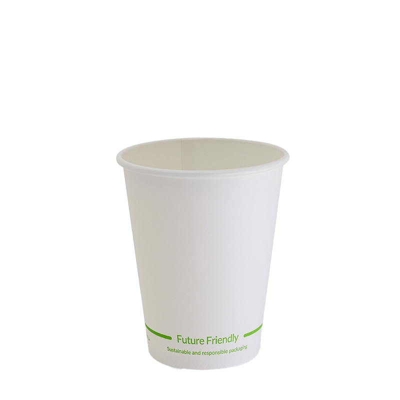 12oz True Fill White Single Wall PLA Hot Cup 86.5mm