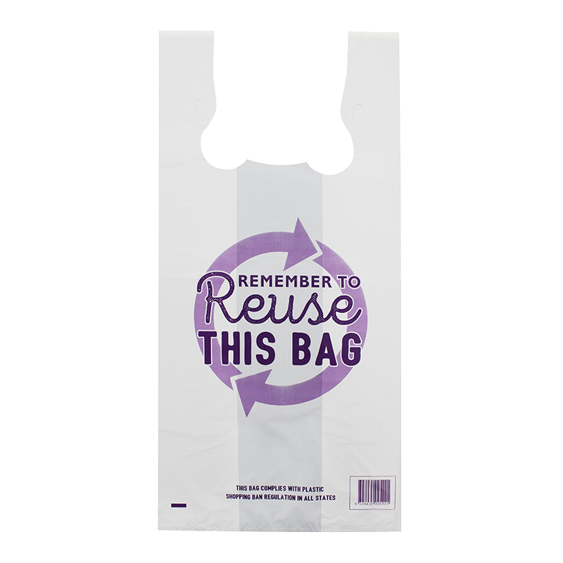 HDPE 45um Extra Large Singlet Bag Printed Reusable 650 x 330 x 220SG mm