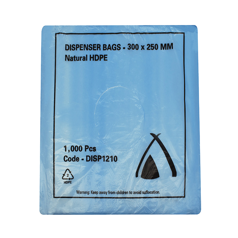 HDPE Natural Dispenser Bag 300 x 250mm