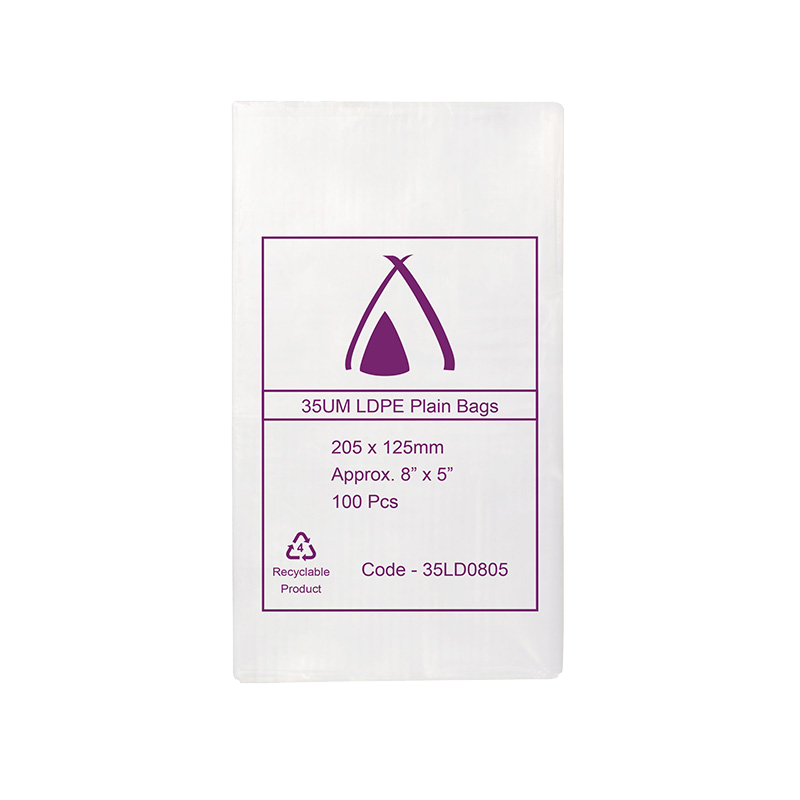 LDPE Clear (8x5") 35um Bag