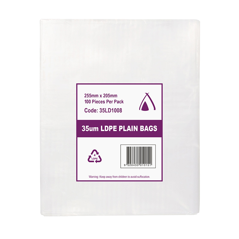 LDPE Clear (10x8") 35um Bag