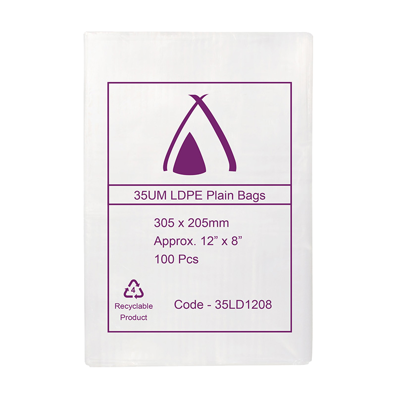 LDPE Clear (12x8") 35um Bag