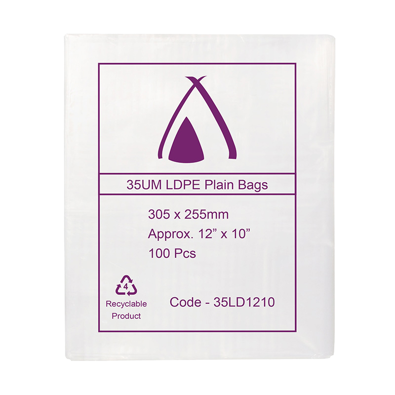 LDPE Clear (12x10") 35um Bag