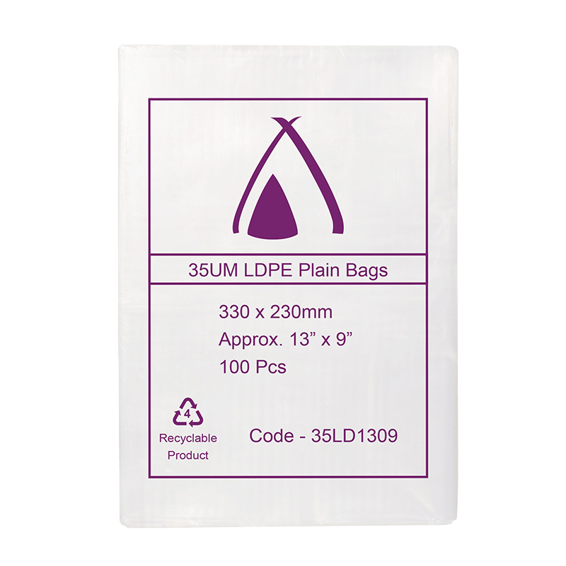 LDPE Clear (13x9") 35um Bag