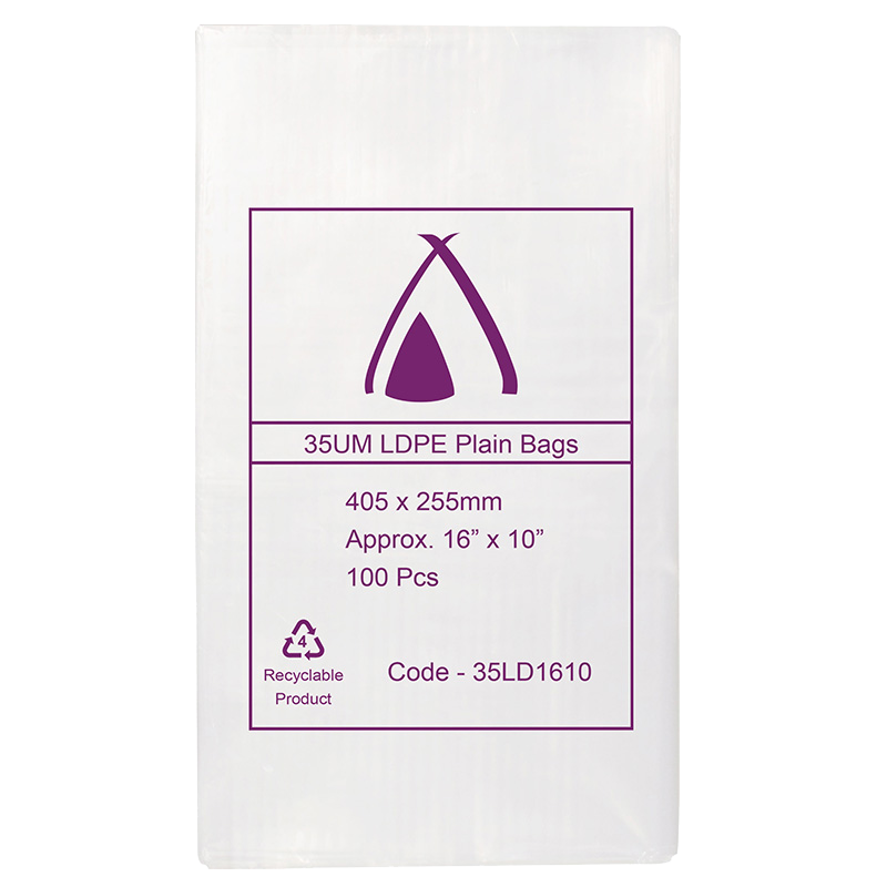 LDPE Clear (16x10") 35um Bag