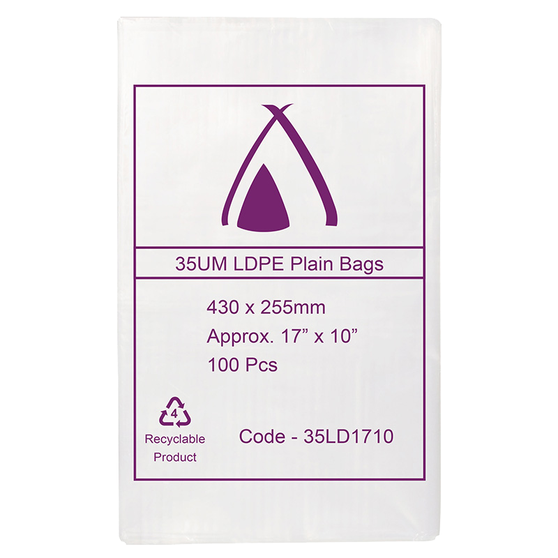 LDPE Clear (17x10") 35um Bag