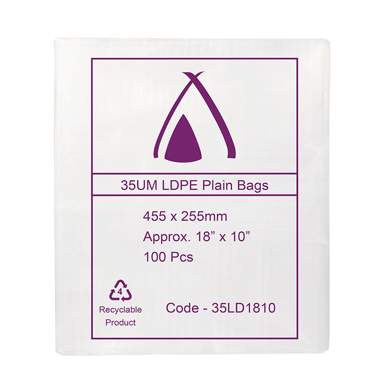 LDPE Clear (18x10") 35um Bag