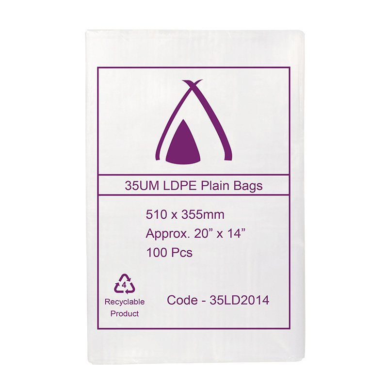LDPE Clear (20x14") 35um Bag