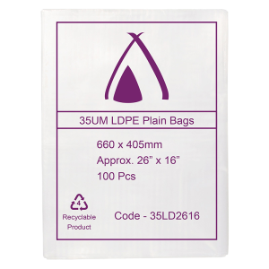 LDPE Clear (26x16") 35um Bag