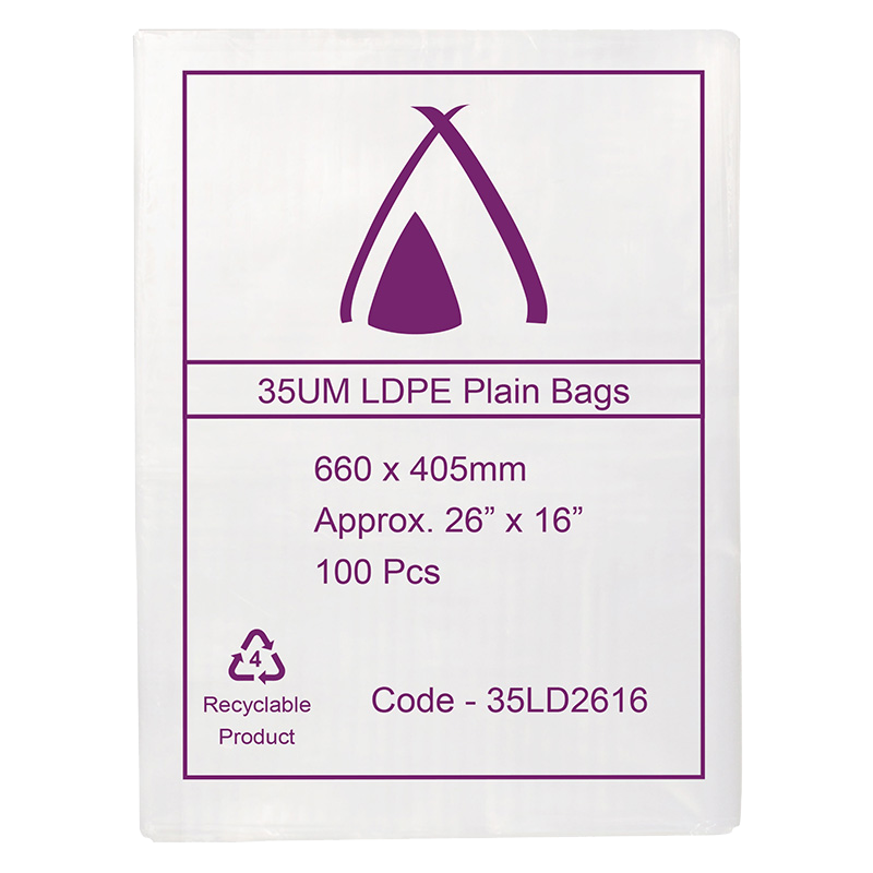 LDPE Clear (26x16") 35um Bag