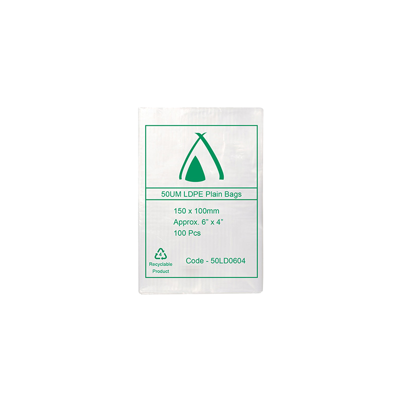LDPE Clear (6x4") 50um Bag