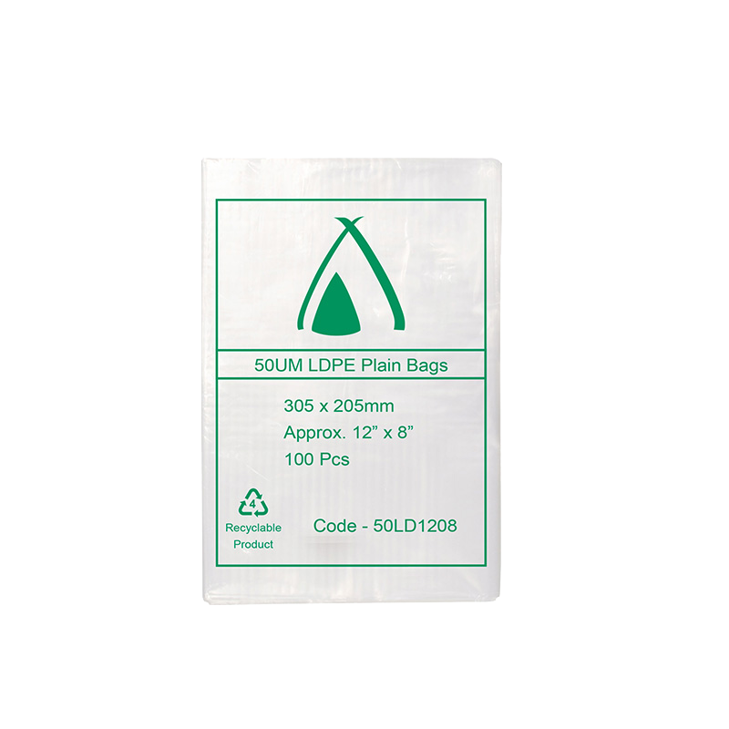 LDPE Clear (12x8") 50um Bag