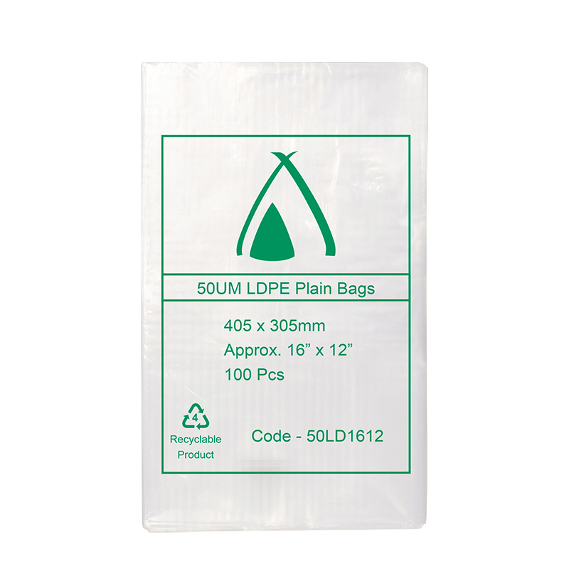 LDPE Clear (16x12") 50um Bag