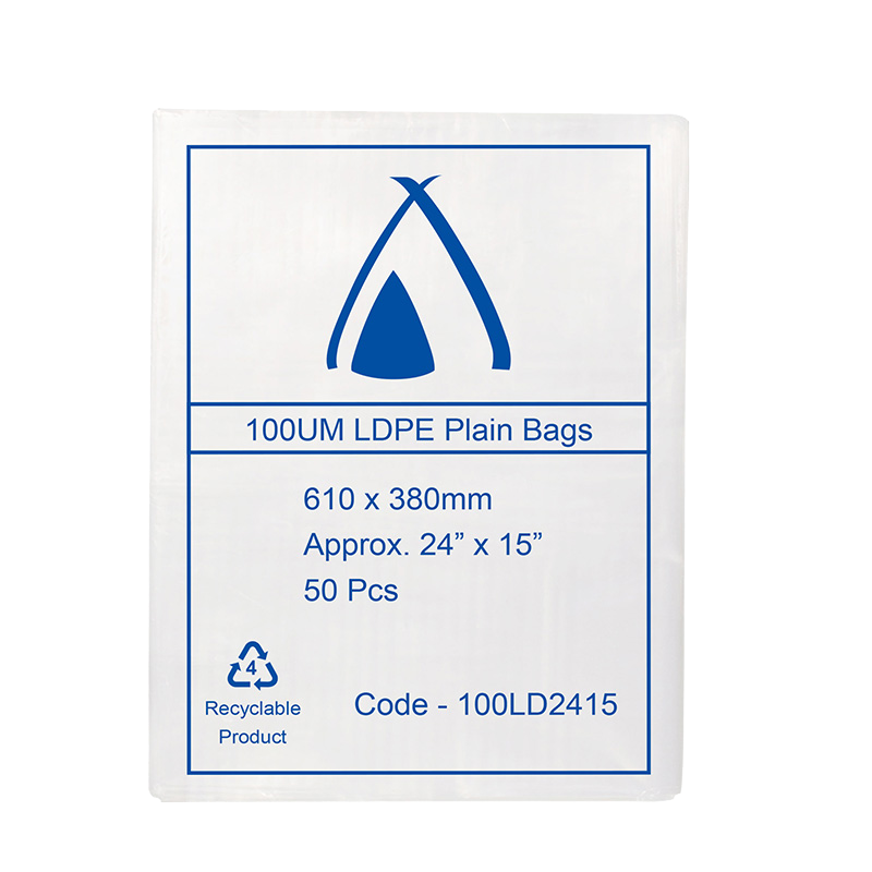 LDPE Clear (24x15") 100um Bag
