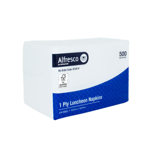 FSC® 1 Ply White Luncheon Napkin 1/4 Fold