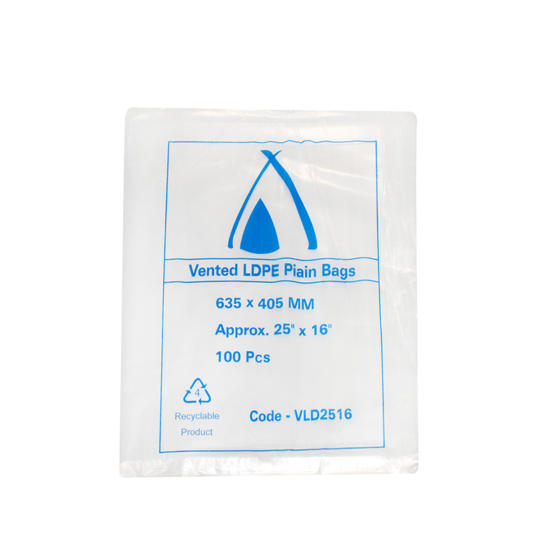 LDPE Clear (25x16") 25um Vented Bags