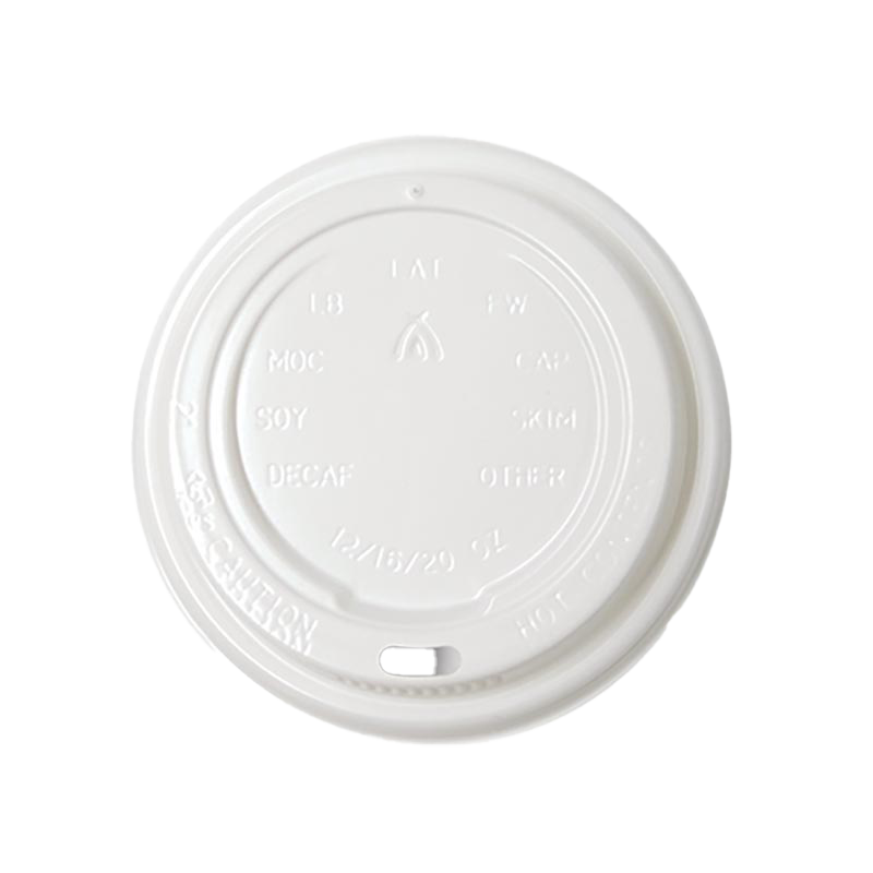 12-16oz PS White Hot Cup Lid UNI 90mm