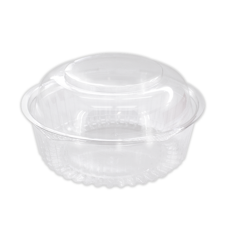 24oz Clear Bowl With Hinged Dome Lid