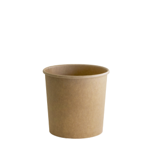 Kraft Food Containers and Lids - Kraft Paper, 12oz