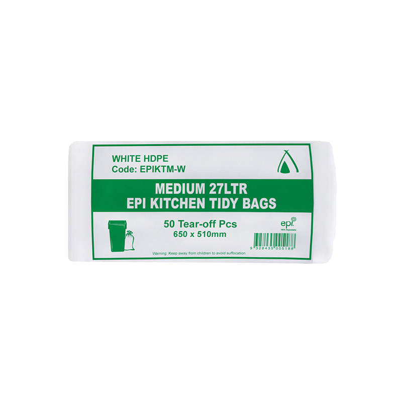 LARGE 36 LTR EPI WHITE BIN LINER ROLL